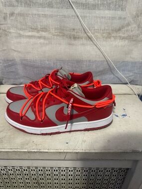 Off White x Nike Dunk University Red